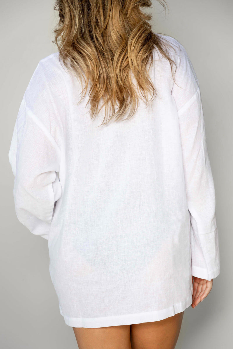 April Oversize White Tunic