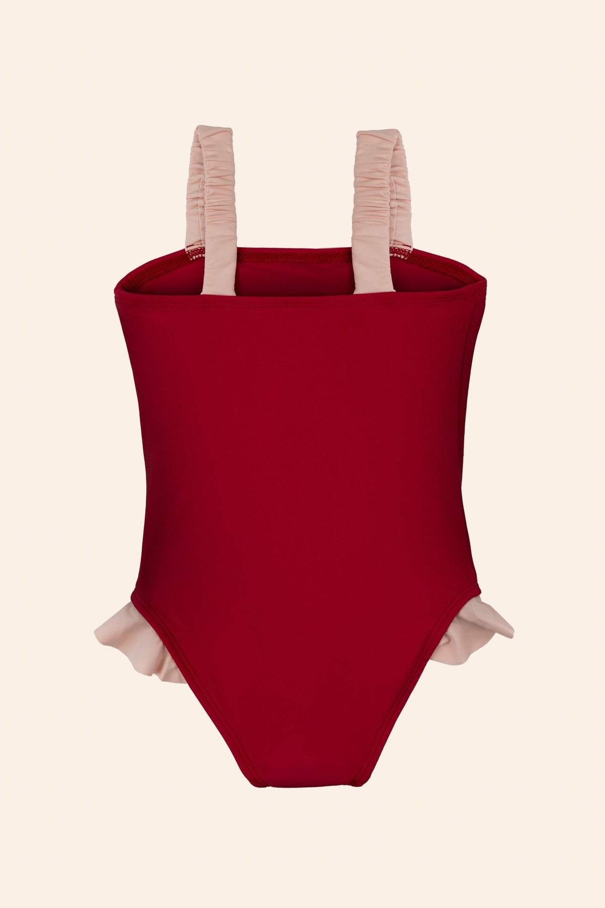 Lenae Ruffle One Piece Burgundy