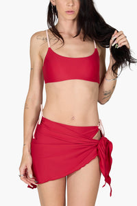 Imani Burgundy Sarong